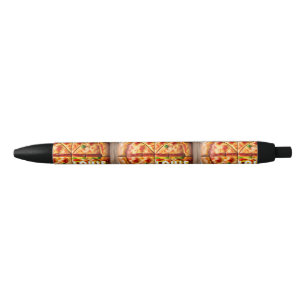 Bolígrafo De Tinta Negra Diseño Pizza Pizzeria