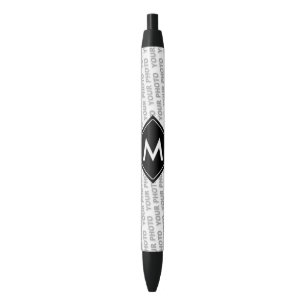 Bolígrafo De Tinta Negra DIY - Añade tu propio signo, foto y texto