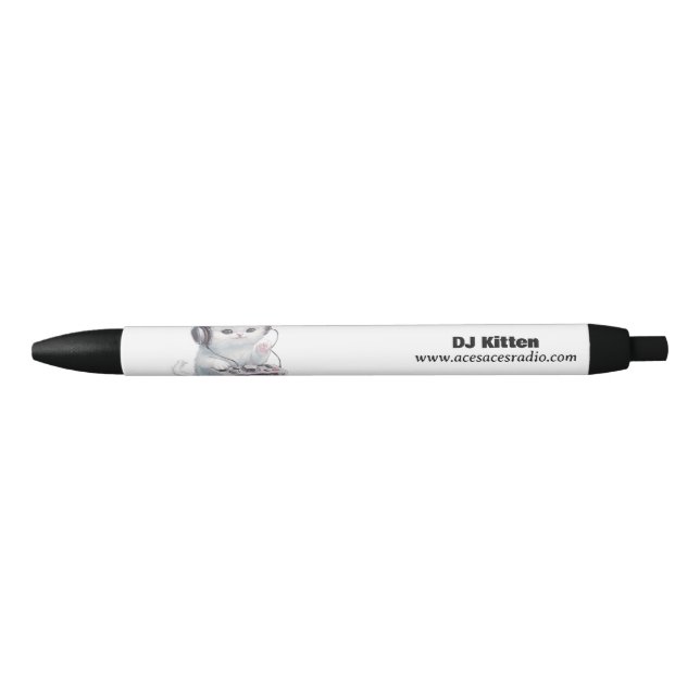 Bolígrafo De Tinta Negra DJ Kitten Pen (Anverso)