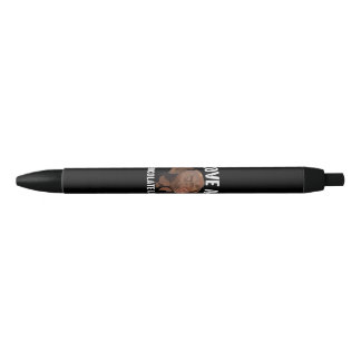 Bolígrafo De Tinta Negra Dog Lover | Me encanta mi laboratorio de chocolate
