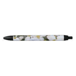 Bolígrafo De Tinta Negra Dogwood White Floral Flowers Pens