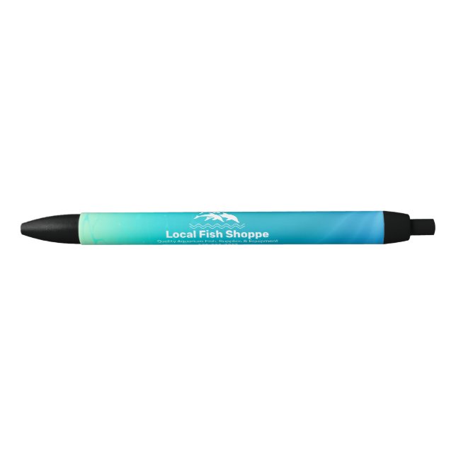 Bolígrafo De Tinta Negra Dolphin, acuario de peces (Anverso)