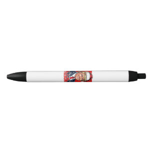 Bolígrafo De Tinta Negra Donald Trump Navidades Santa Claus Art