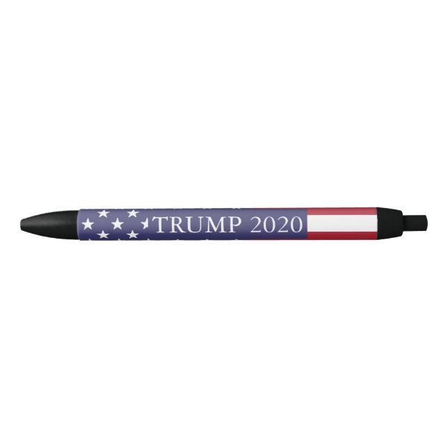 Bolígrafo De Tinta Negra Donald Trump para presidente 2020 (Anverso)