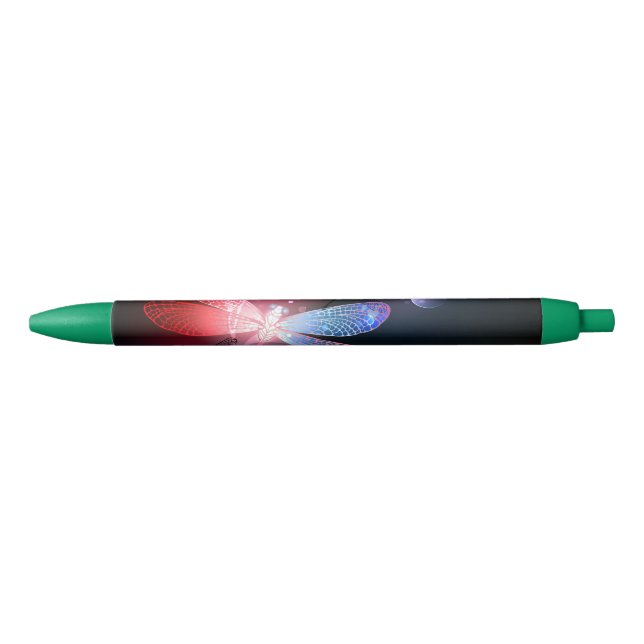 Bolígrafo De Tinta Negra Dragón rojo (Anverso)
