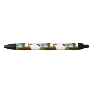 Bolígrafo De Tinta Negra Drake mallard y pato