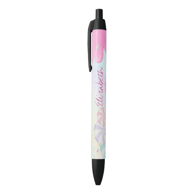 Bolígrafo De Tinta Negra Dulce (Parte superior (vertical))