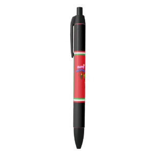 Bolígrafo De Tinta Negra Dulce Santa y Sra. Claus Feliz Navidad 