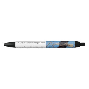 Bolígrafo De Tinta Negra Eagle calvo en vuelo