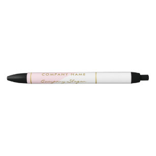 Bolígrafo De Tinta Negra Efecto geométrico de blanco y Relieve metalizado d
