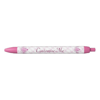 Bolígrafo De Tinta Negra El Claddagh (Rosa)