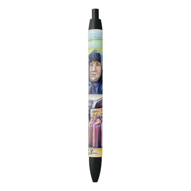 Bolígrafo De Tinta Negra Él Escuchó, Lo Que Vi (Frente vertical)
