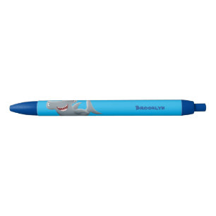 Bolígrafo De Tinta Negra El gracioso tiburón martillo personalizado