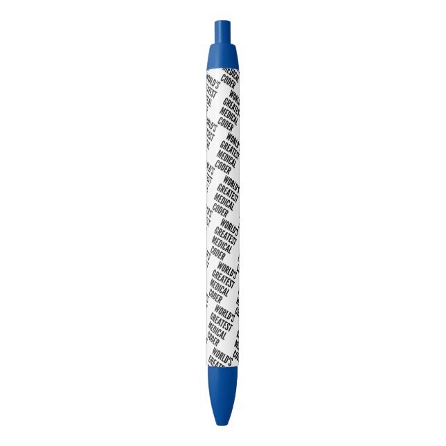 Bolígrafo De Tinta Negra El mejor codificador médico del mundo (Frente vertical)