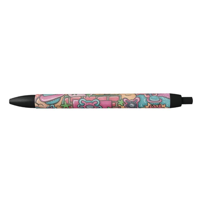Bolígrafo De Tinta Negra El sistema Doodle (Anverso)