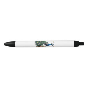 Bolígrafo De Tinta Negra Elegance Peacock Ball Pen