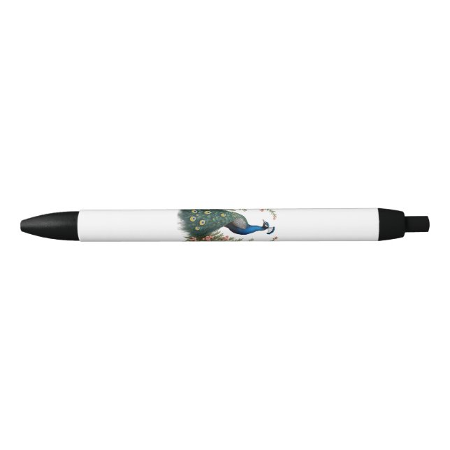Bolígrafo De Tinta Negra Elegance Peacock Ball Pen (Anverso)