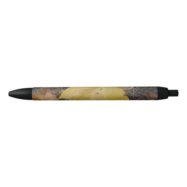 Bolígrafo De Tinta Negra Elegancia de otoño (Anverso)