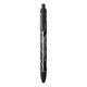 Bolígrafo De Tinta Negra Elegante diseño negro de luna de sol plateado Mand (Atrás (Vertical))