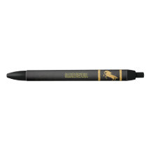 Elegante escuela personalizada del caballo de oro 