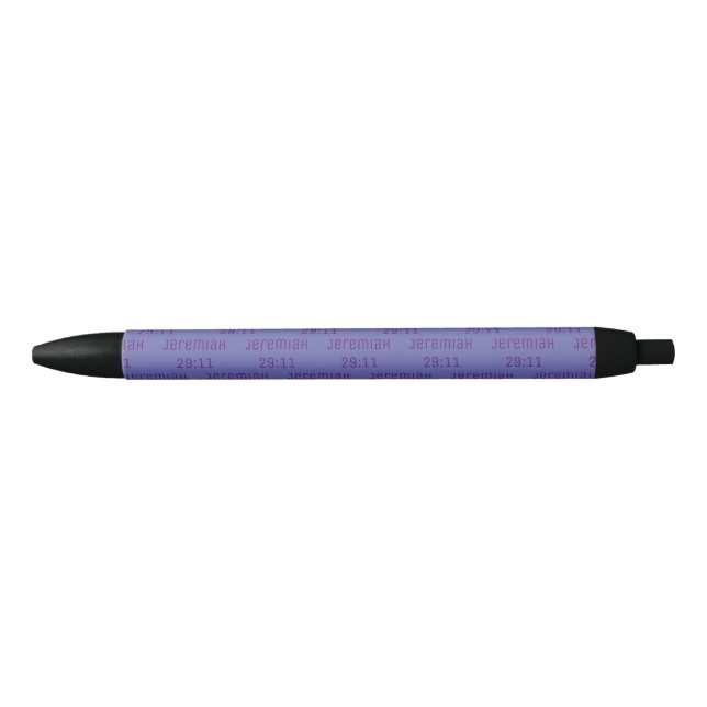 Bolígrafo De Tinta Negra Elegante Mauve JEREMIAH 29 12 (Anverso)