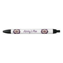 Elegante nombre violeta floral