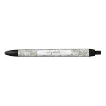 Elegante Rosa Garden Sage Green Pen