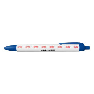 BOLÍGRAFO DE TINTA NEGRA ELEGANTES PERSONALIZABLES BLANCOS MODERNOS VERIFIC