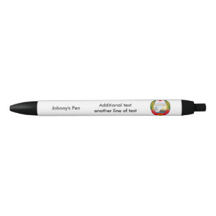 Bolígrafo De Tinta Negra Emblema norcoreano
