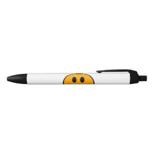 Bolígrafo De Tinta Negra Emoji Cara Sonriente