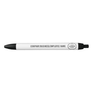 Bolígrafo De Tinta Negra Empresa de logotipos personalizados minimalistas