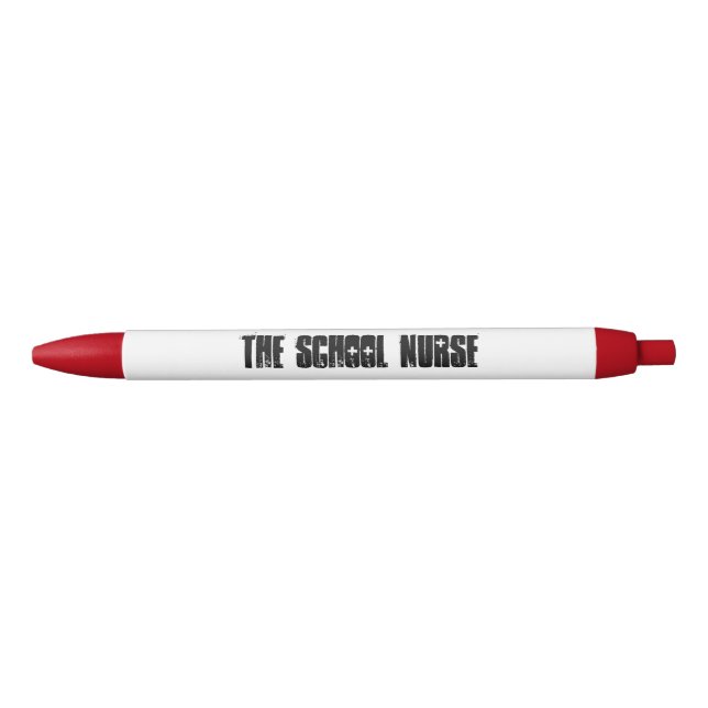 Bolígrafo De Tinta Negra Enfermera de escuela (Anverso)
