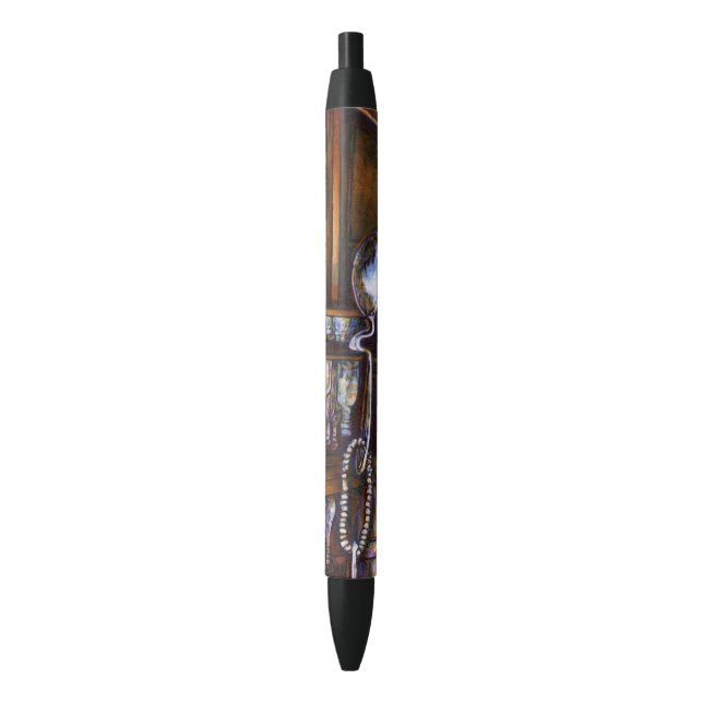Bolígrafo De Tinta Negra Entendido implícitamente (Frente vertical)