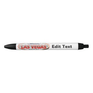 Bolígrafo De Tinta Negra Enviciado a Las Vegas, Rótulo divertido de Nevada