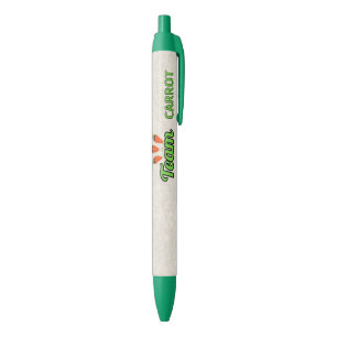Bolígrafo De Tinta Negra Equipo Zanahoria Cool