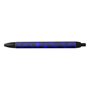 Bolígrafo De Tinta Negra Escalas de sirena azul oscuro