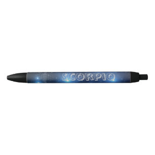 Bolígrafo De Tinta Negra Escorpio transparente