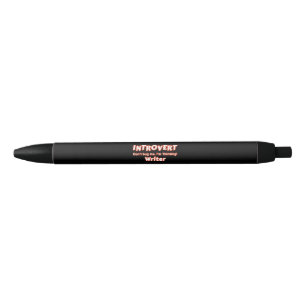 Bolígrafo De Tinta Negra Escritor introvertido