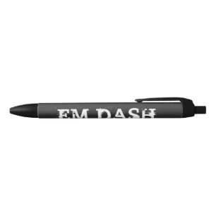 Bolígrafo De Tinta Negra Escritura De Em Dash