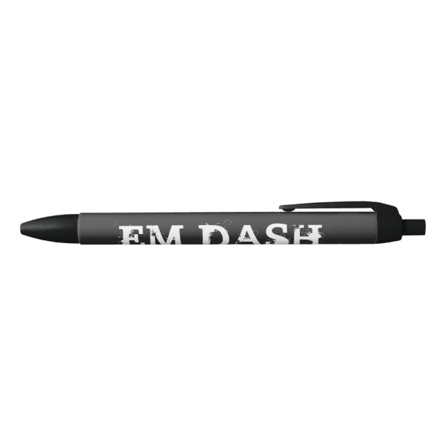 Bolígrafo De Tinta Negra Escritura De Em Dash (Parte superior)