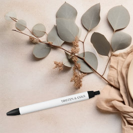 Bolígrafo De Tinta Negra Escritura moderna elegante