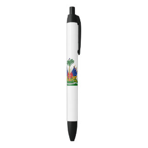 Bolígrafo De Tinta Negra Escudo de armas de Haití (Haití)
