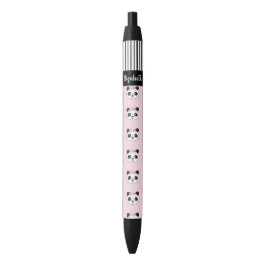 Bolígrafo De Tinta Negra Escuela Cute Chica Pink Panda