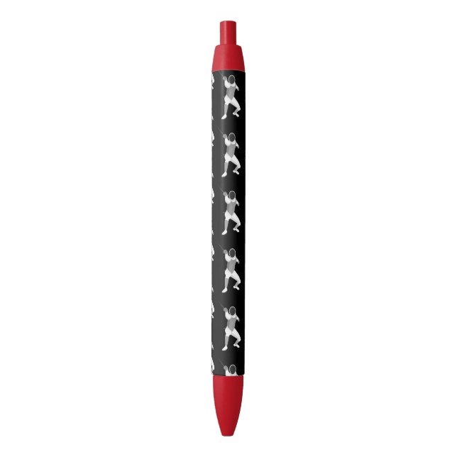 Bolígrafo De Tinta Negra Esgrima (Frente vertical)