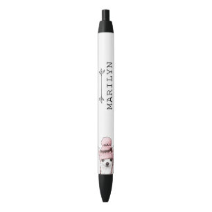 Bolígrafo De Tinta Negra Esparkle Personalizado El Pequeño Chi   Cute Chihu