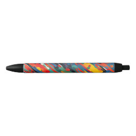 Bolígrafo De Tinta Negra Esplusa de pintura diagonal