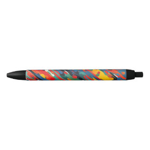 Bolígrafo De Tinta Negra Esplusa de pintura diagonal
