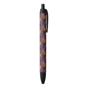 Bolígrafo De Tinta Negra Estampado de flores 2