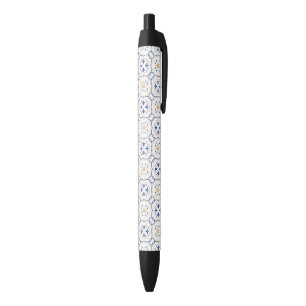 Bolígrafo De Tinta Negra Estampado de flores 5