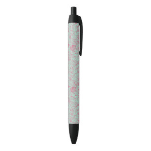 Bolígrafo De Tinta Negra Estampado de flores lindo del verano